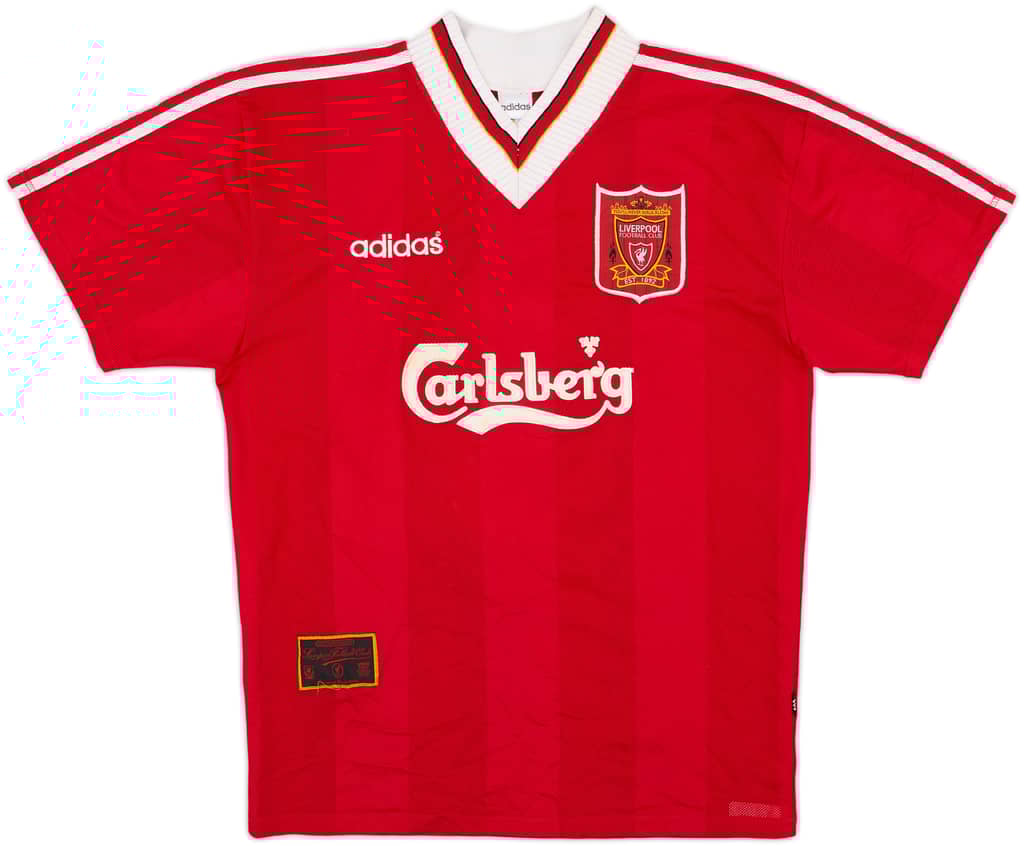 1995-96 Liverpool Home Shirt Rush #9 - 8/10 - (L)