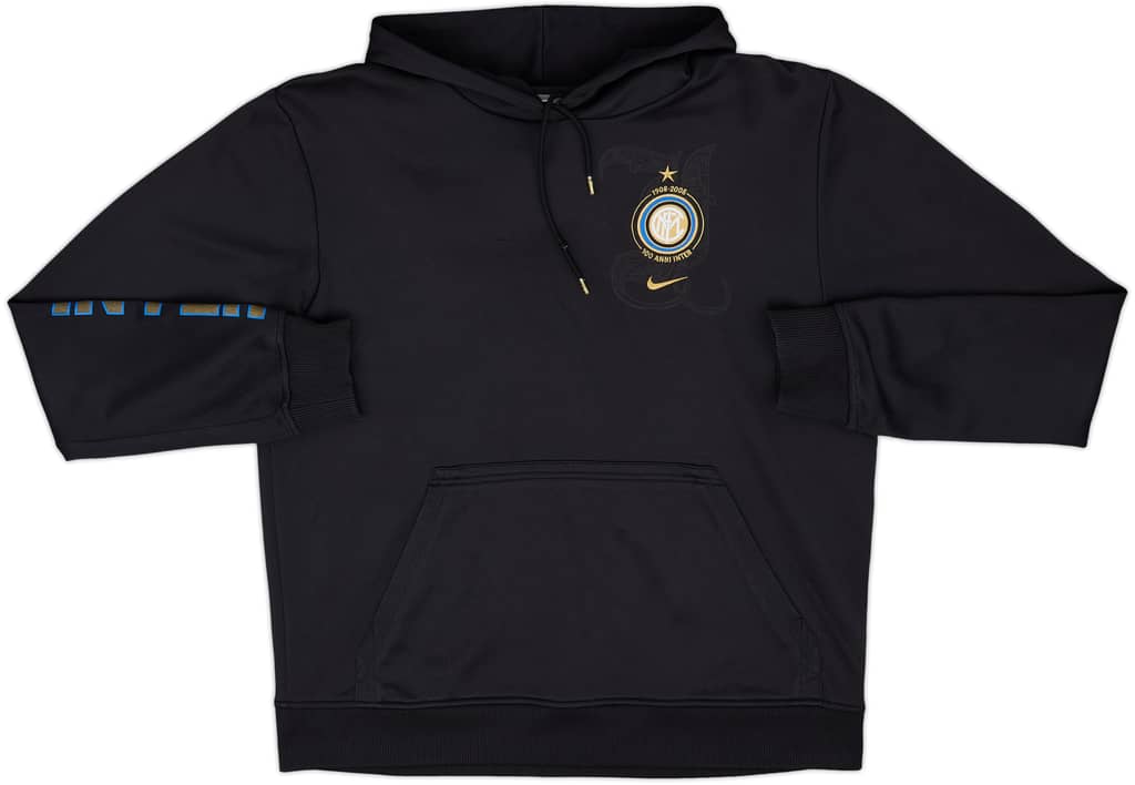 2008-09 Inter Milan Nike Hooded Sweat Top - 7/10 - (M)