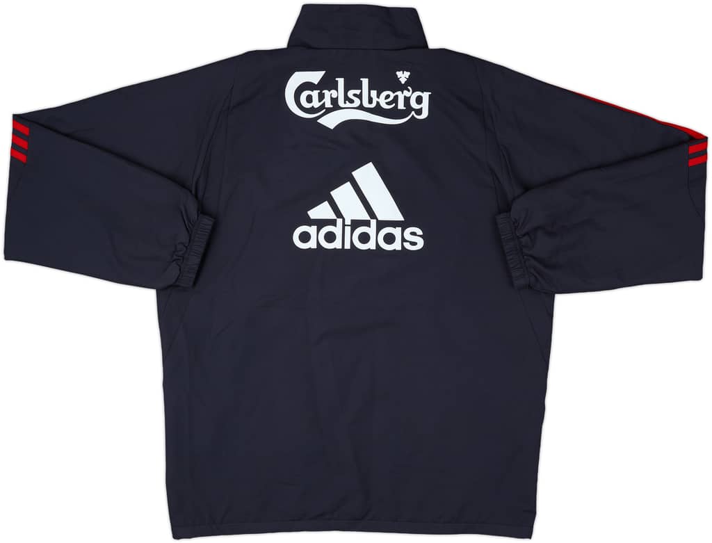 2009-10 Liverpool adidas 1/4 Zip Drill Top - 9/10 - (M)