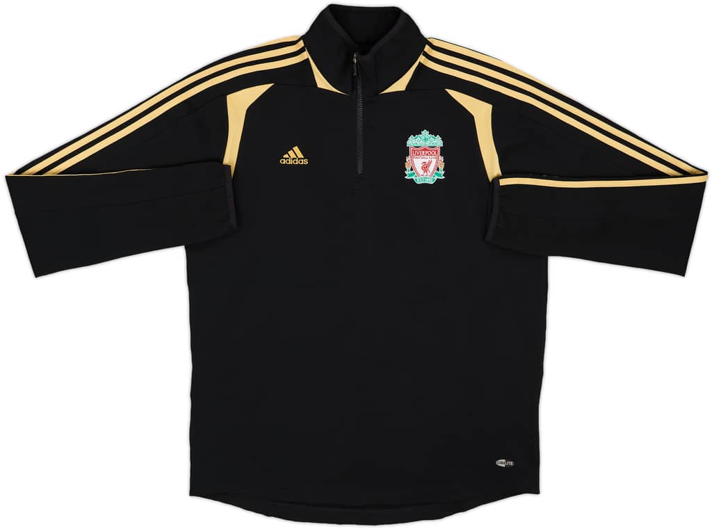 2008-09 Liverpool adidas 1/4 Zip Training Top - 8/10 - (L)