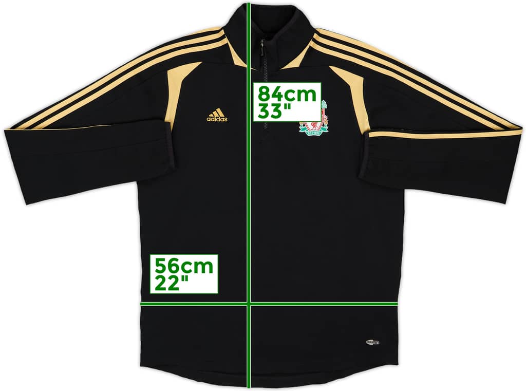 2008-09 Liverpool adidas 1/4 Zip Training Top - 8/10 - (L)