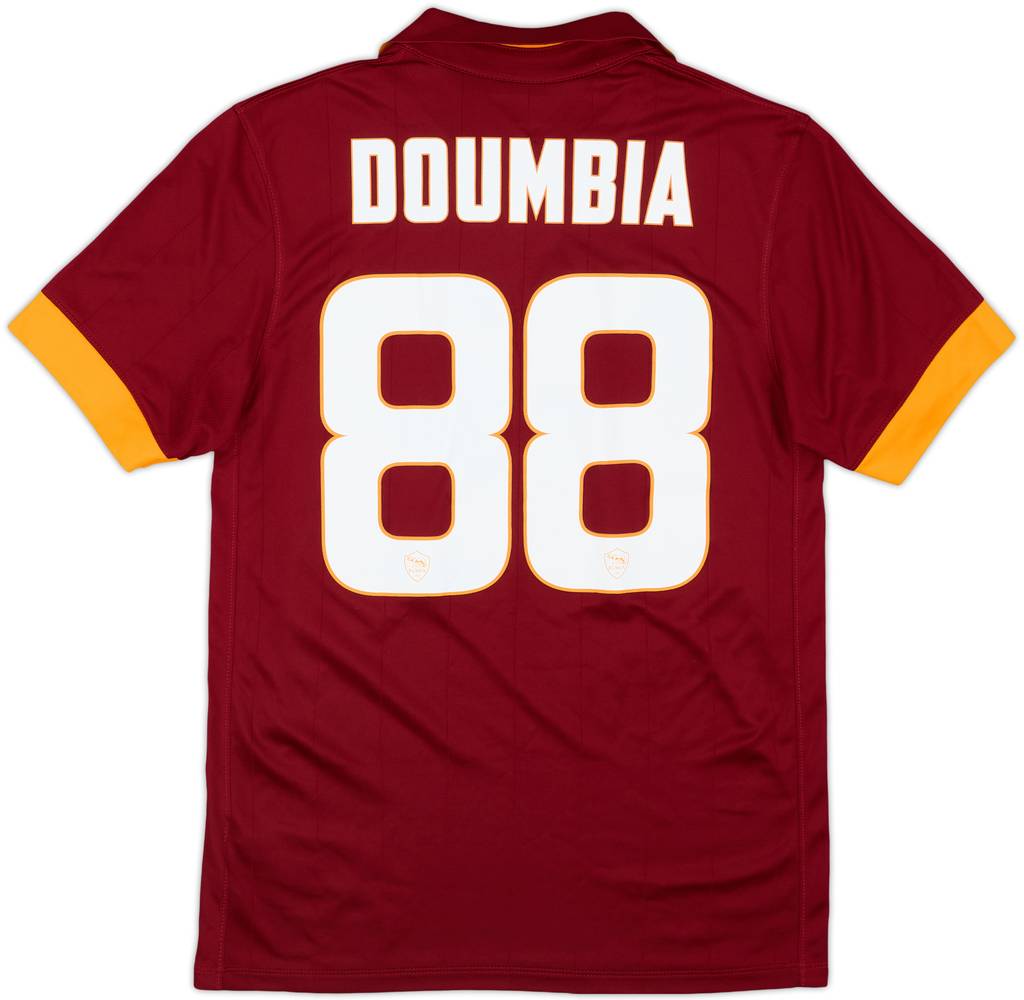2015-16 Roma Home Shirt Doumbia #88 - 8/10 - (S)