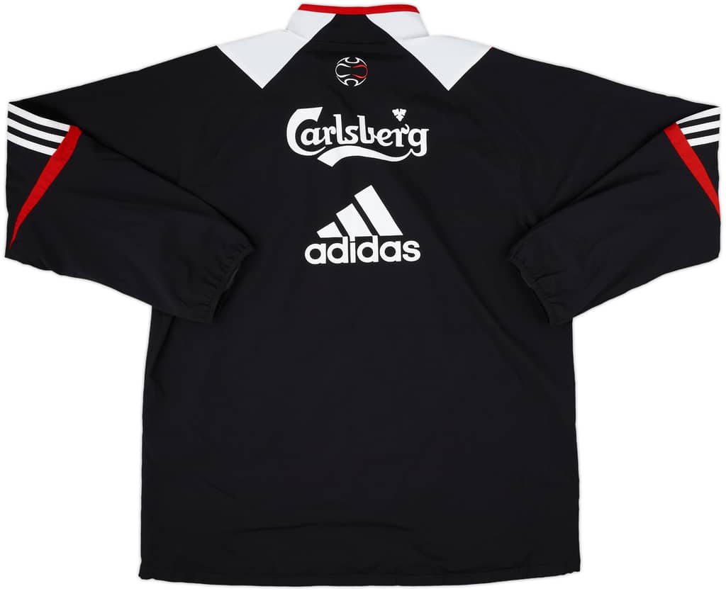 2007-08 Liverpool adidas 1/4 Zip Track Jacket - 10/10 - (L/XL)