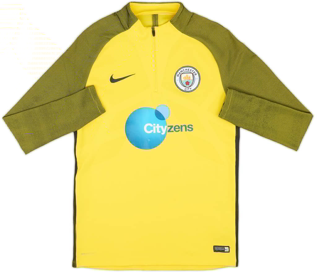 2017-18 Manchester City Nike Aeroswift 1/4 Zip Training Shirt - 8/10 - (M)