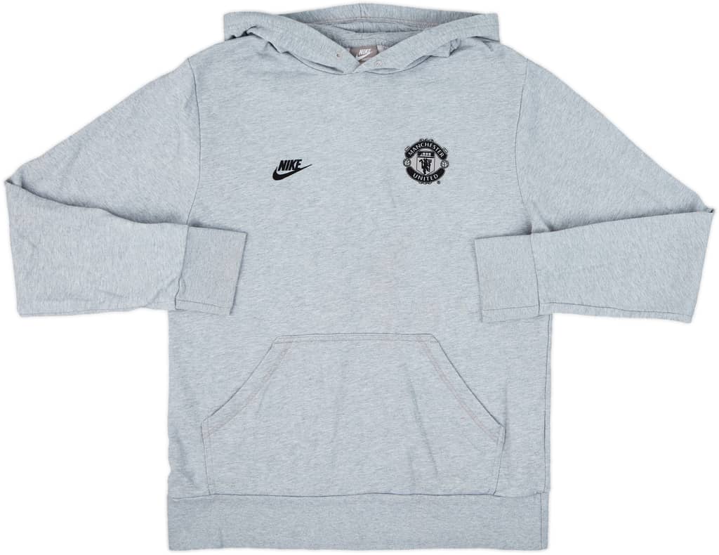 2009-10 Manchester United Nike Hooded Sweat Top - 7/10 - (M)