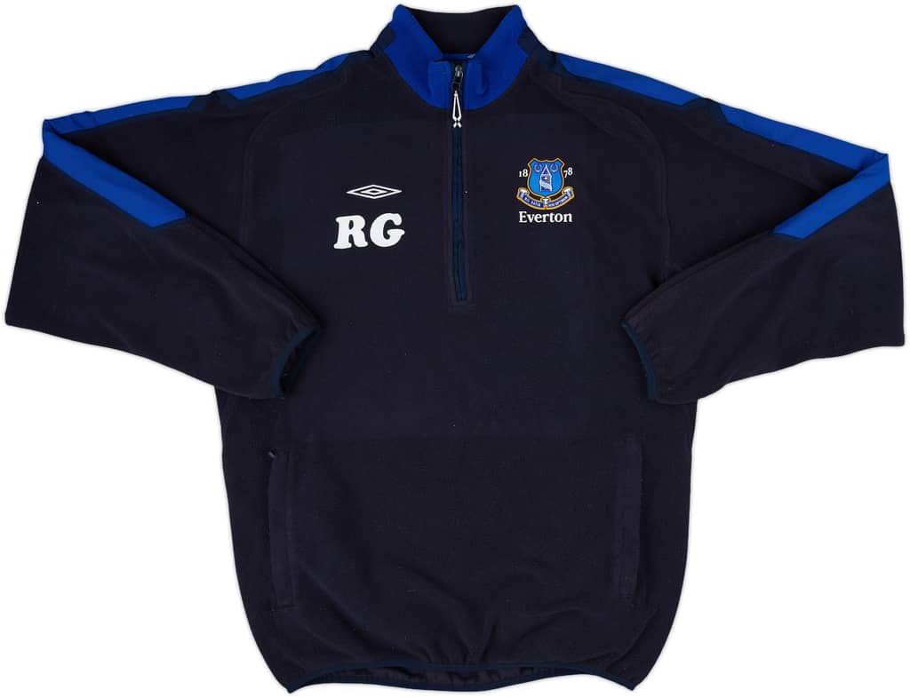2006-07 Everton Umbro Staff Issue 1/2 Zip Fleece Top RG - 6/10 - (L)