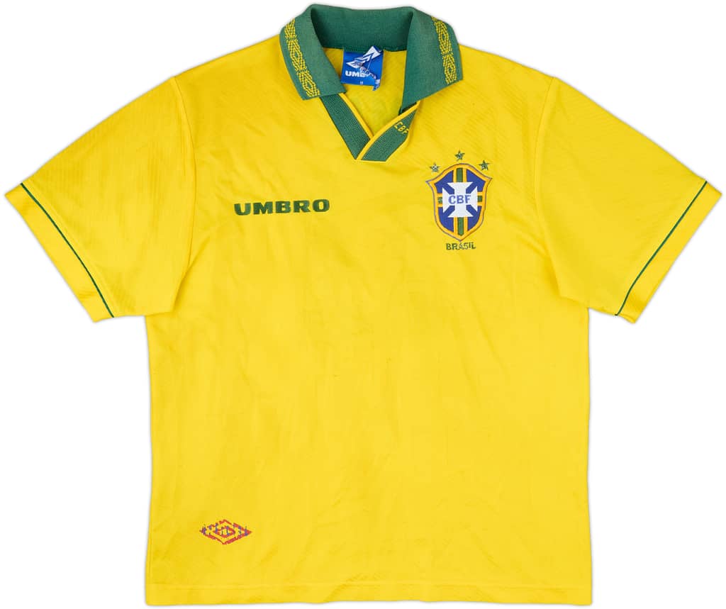 1993-94 Brazil Home Shirt Romario #11 - 6/10 - (M)