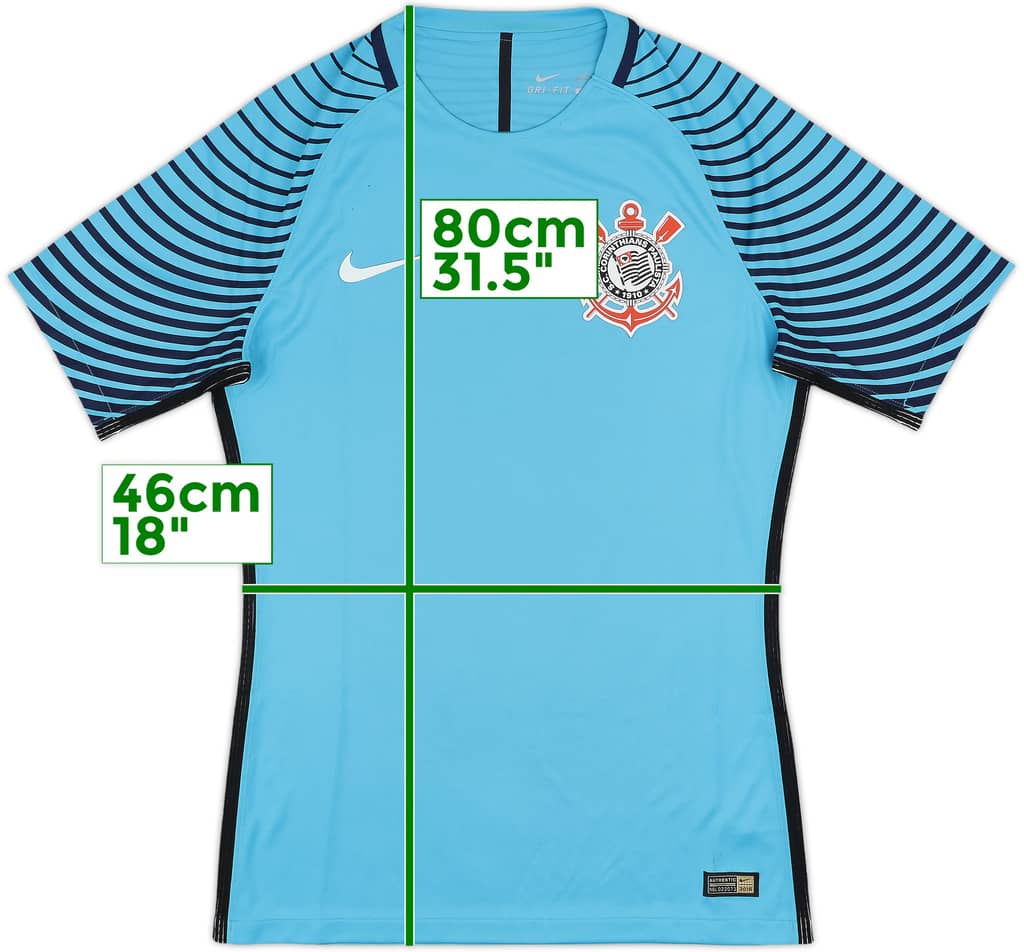 2016 Corinthians Authentic GK S/S Shirt - 5/10 - (M)