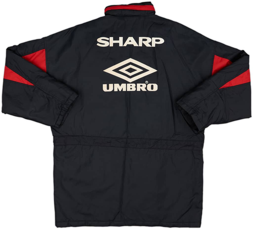 1992-93 Manchester United Umbro Padded Bench Coat - 8/10 - (L)