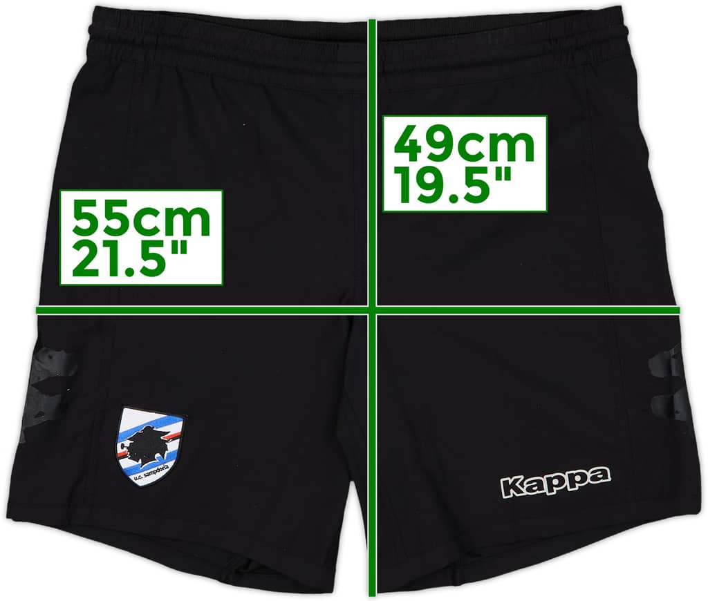 2014-15 Sampdoria Kappa Training Shorts - 7/10 - (S)