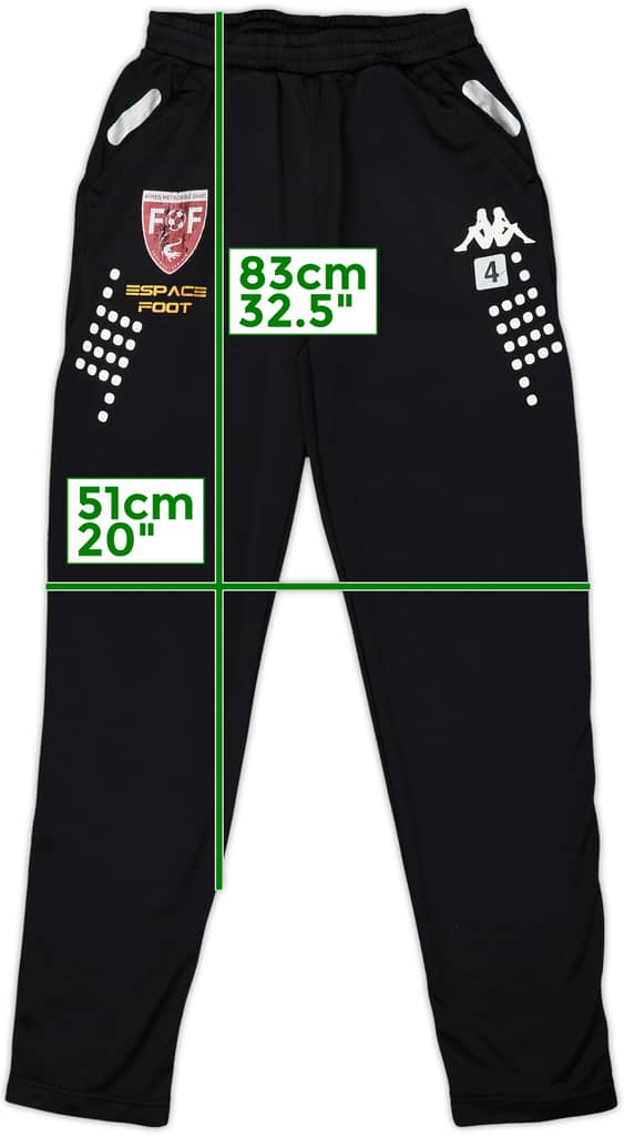 2010s Nimes Olympique Womens Kappa Player Issue Sweat Pants #4 - 6/10 - (M)