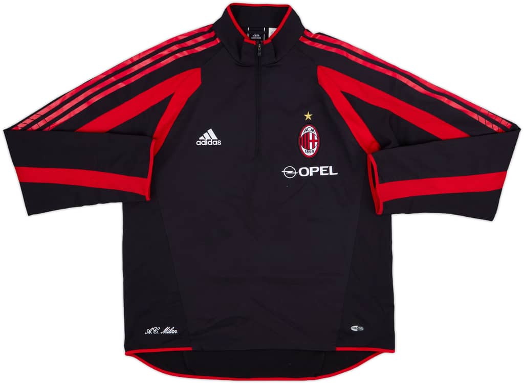 2005-06 AC Milan adidas 1/4 Zip Drill Top - 8/10 - (L)