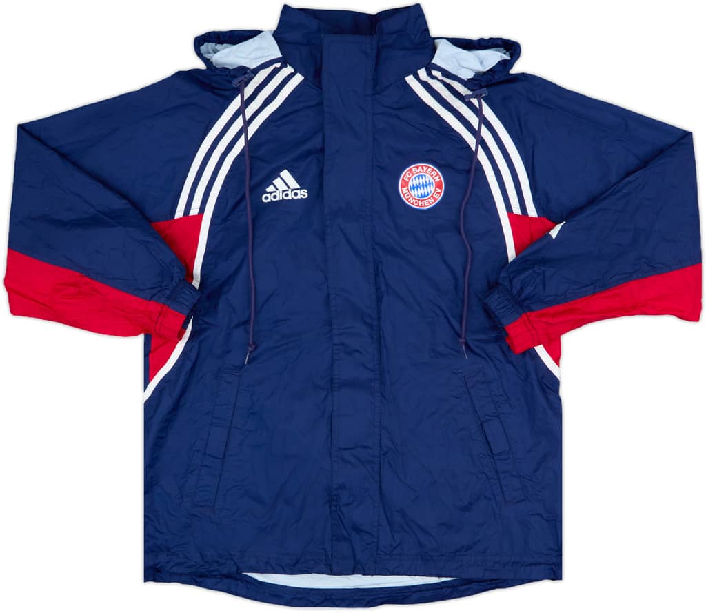 2000-01 Bayern Munich adidas Hooded Rain Jacket - 6/10 - (L.Boys)