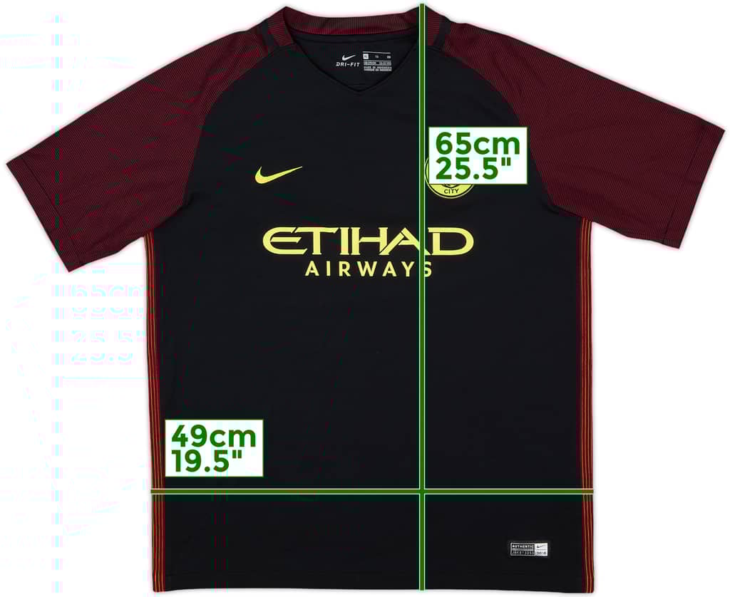 2016-17 Manchester City Away Shirt - 8/10 - (XL.Boys)