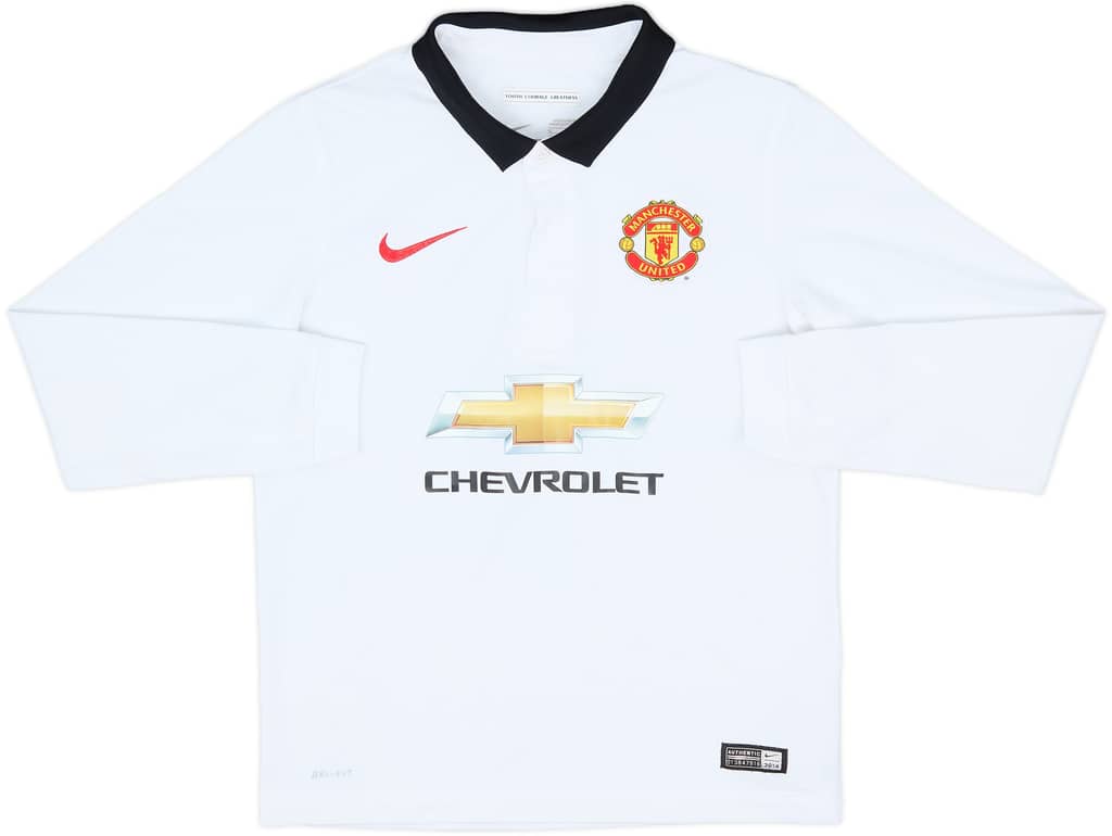 2014-15 Manchester United Away L/S Shirt - 9/10 - (M.Boys)