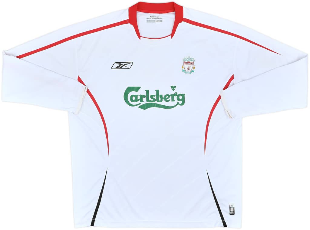 2005-06 Liverpool Away L/S Shirt - 5/10 - (XL)