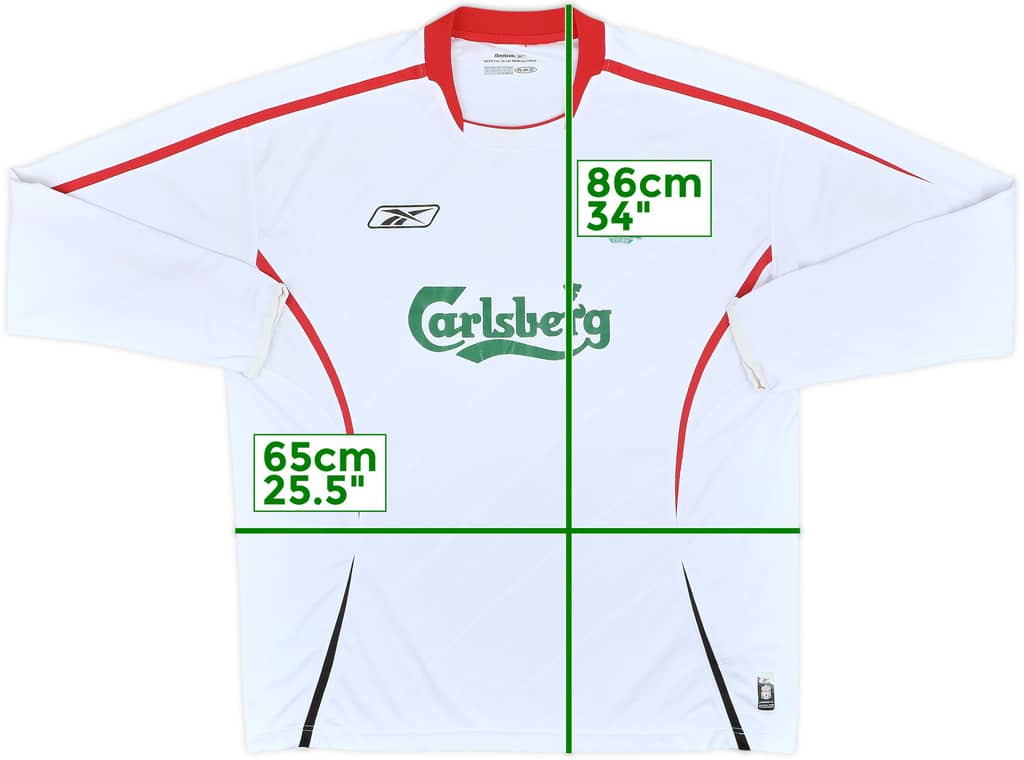 2005-06 Liverpool Away L/S Shirt - 5/10 - (XL)