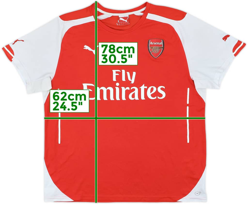 2014-15 Arsenal Home Shirt - 5/10 - (XL)