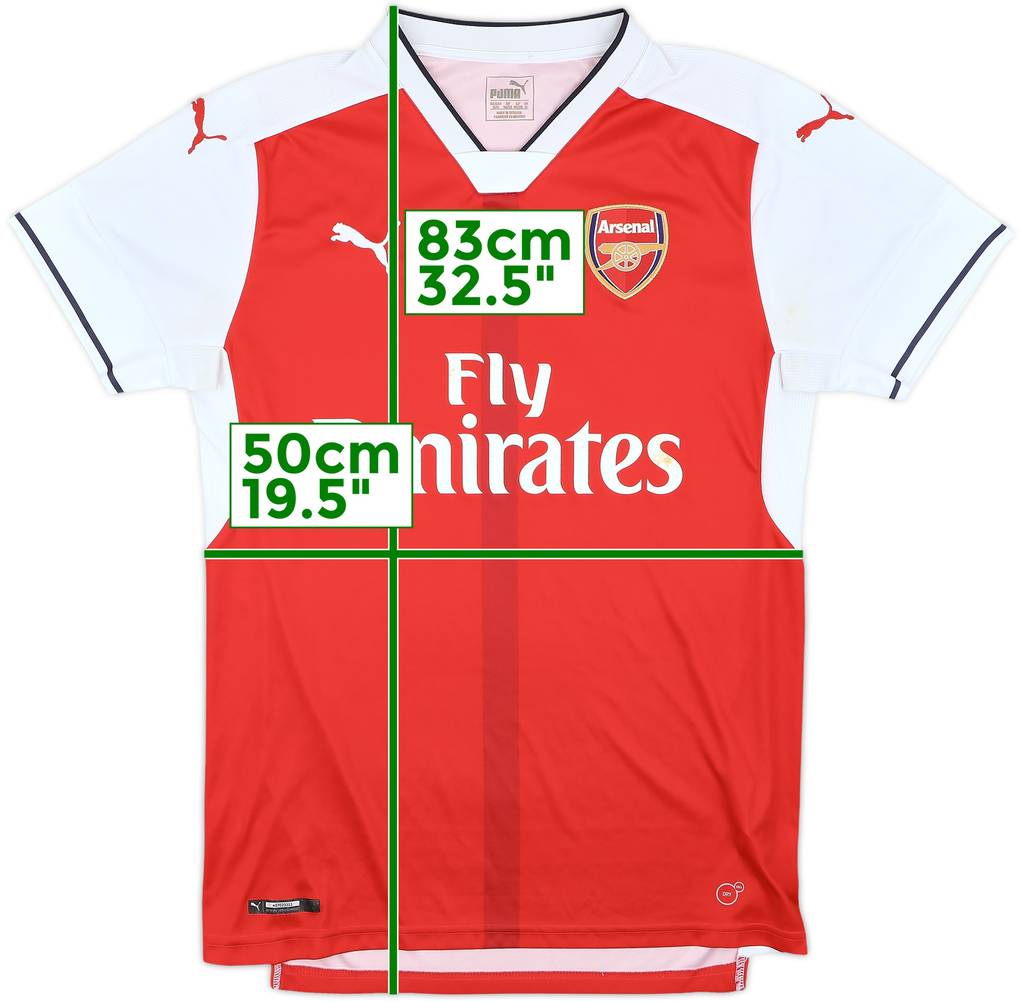 2016-17 Arsenal Home Shirt - 5/10 - (M)
