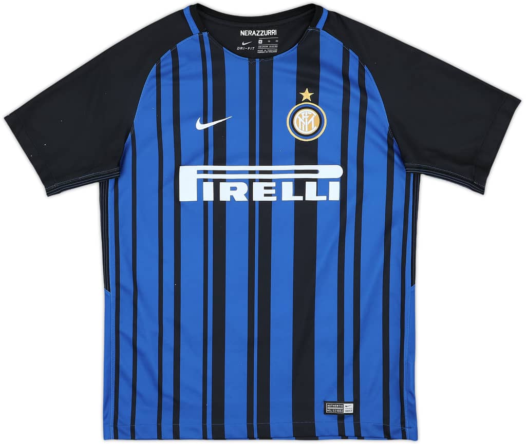 2017-18 Inter Milan Home Shirt - 7/10 - (XL.Boys)