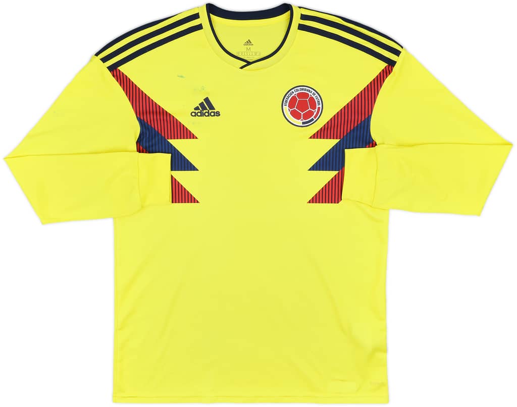 2018-19 Colombia Home L/S Shirt - 7/10 - (M)