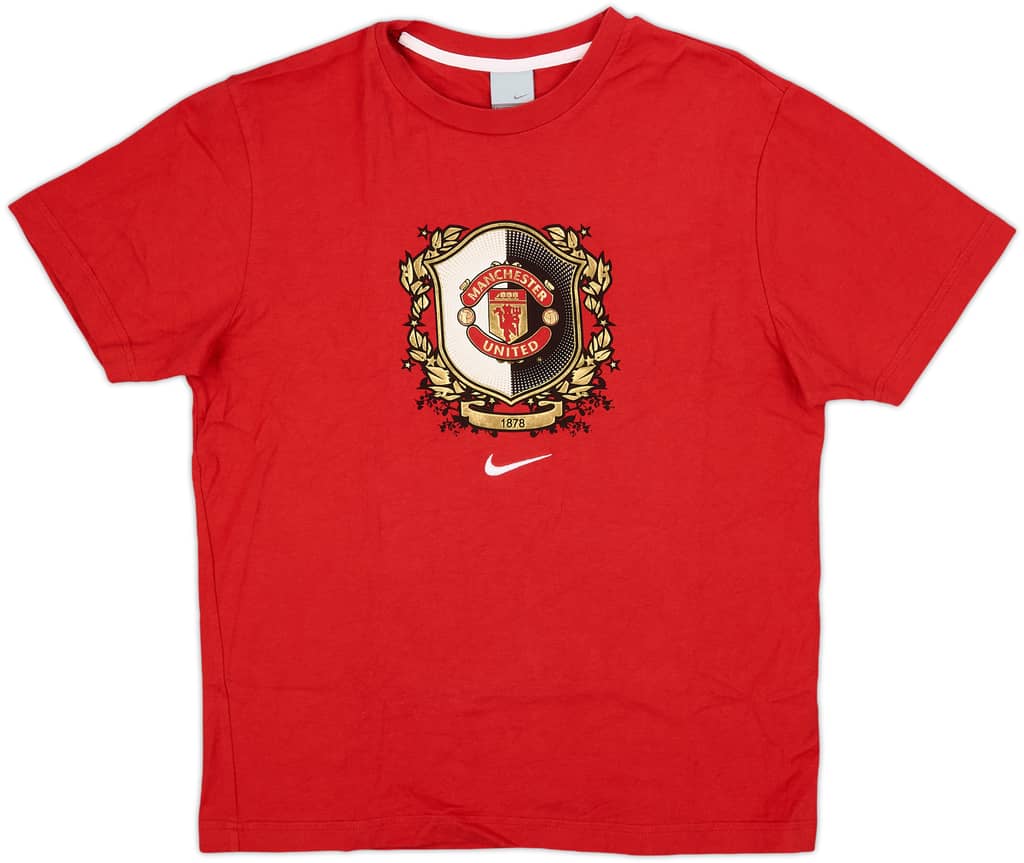2006-07 Manchester United Nike Graphic Tee - 9/10 - (M)