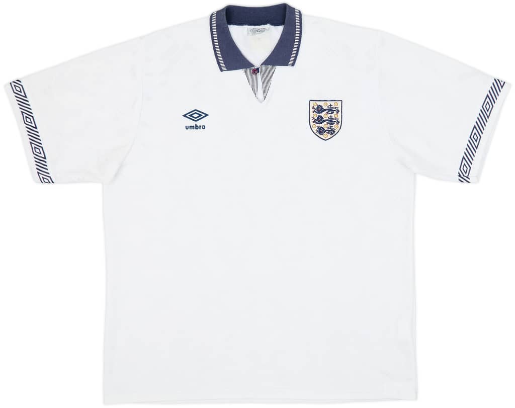 1990-92 England Home Shirt - 7/10 - (L)