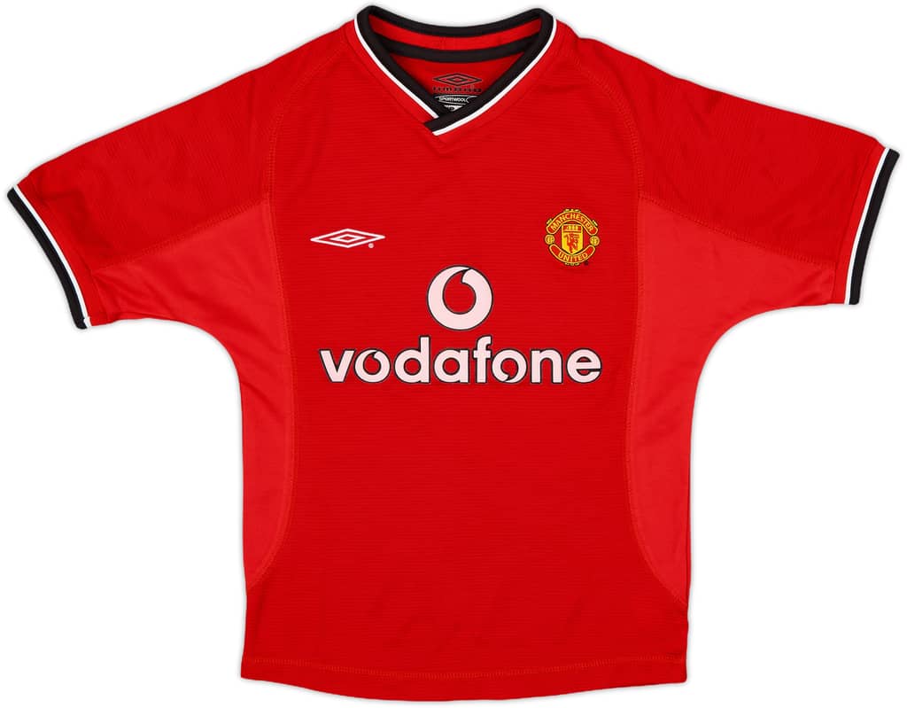 2000-02 Manchester United Home Shirt - 10/10 - (S.Boys)