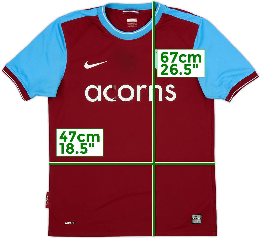 2009-10 Aston Villa Home Shirt - 5/10 - (XL.Boys)