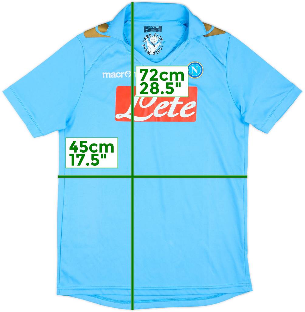 2011-12 Napoli CL Home Shirt - 6/10 - (L.Boys)