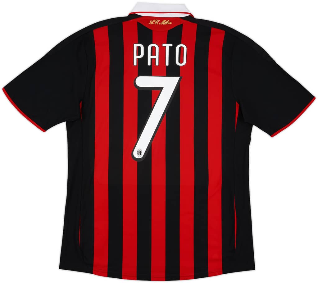 2009-10 AC Milan Home Shirt Pato #7 - 9/10 - (L)