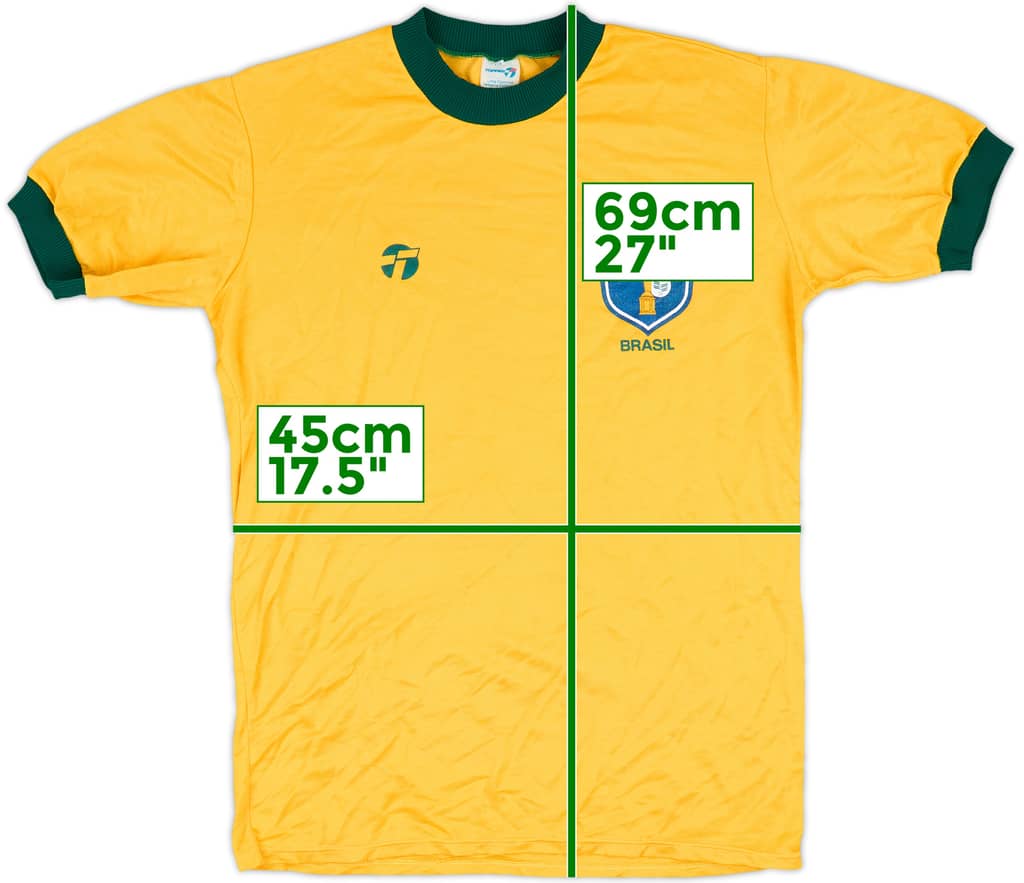 1982-85 Brazil Home Shirt - 9/10 - (M)