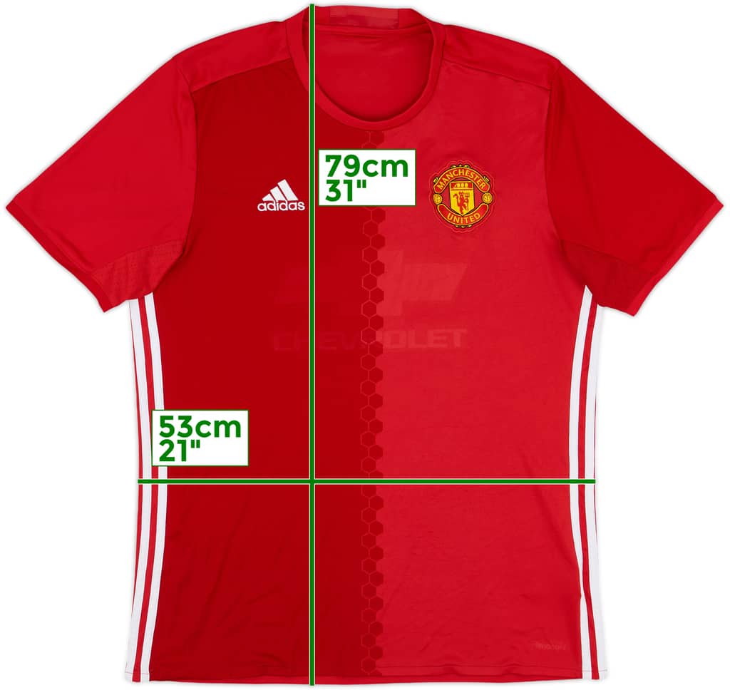 2016-17 Manchester United Home Shirt - 4/10 - (L)