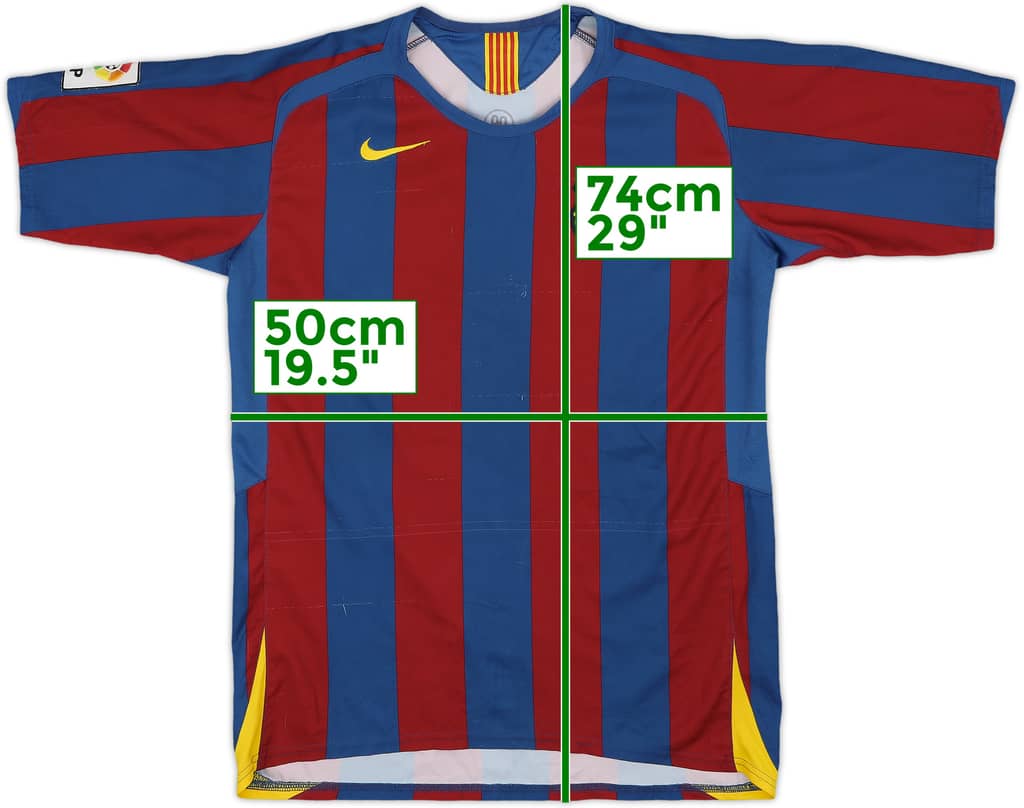 2005-06 Barcelona Home Shirt - 7/10 - (XL.Boys)