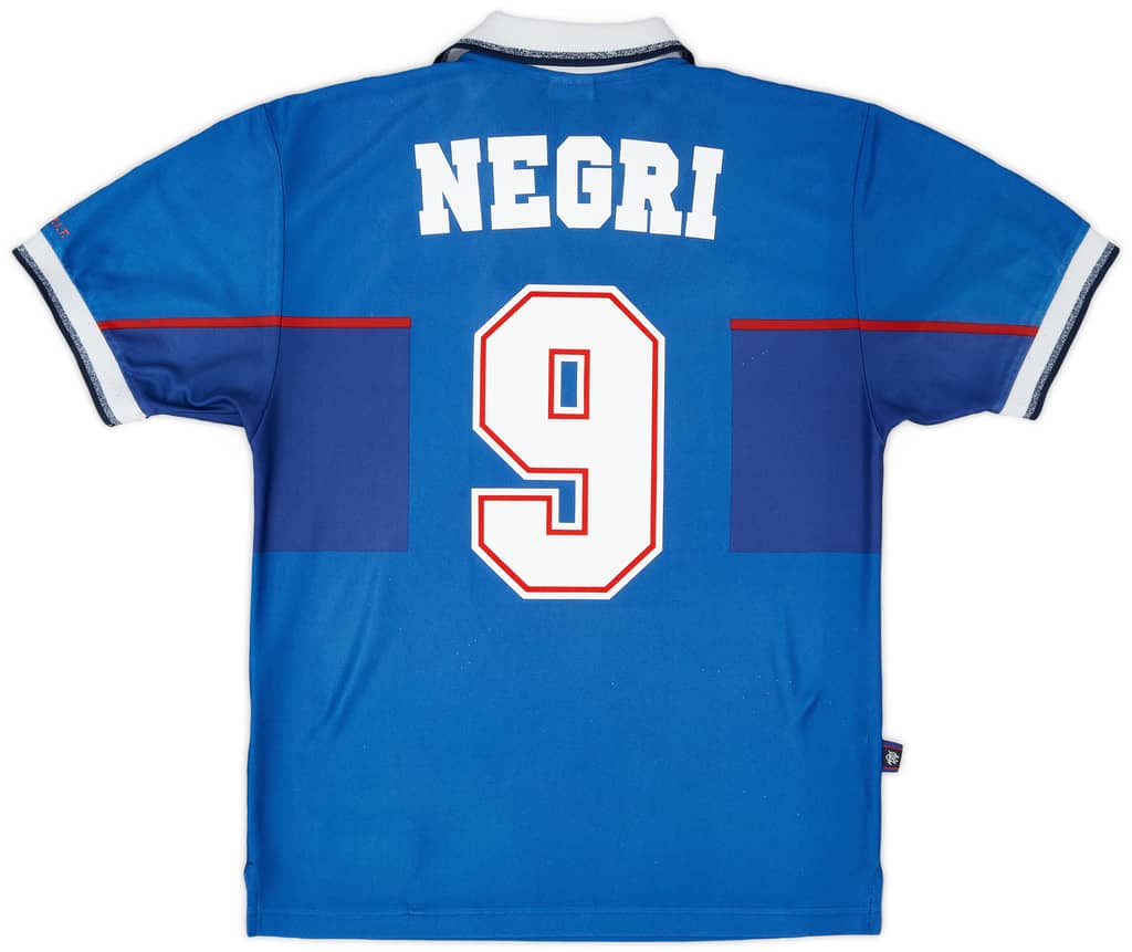 1997-99 Rangers Home Shirt Negri #9 - 7/10 - (S)