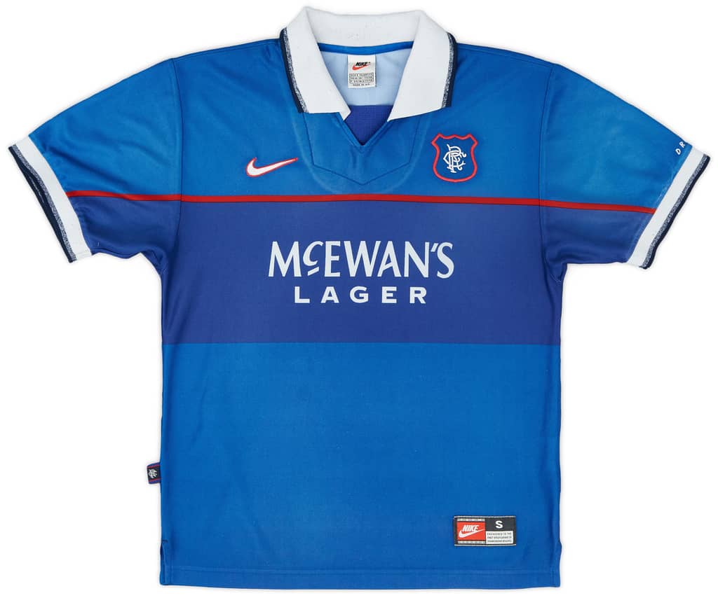 1997-99 Rangers Home Shirt Negri #9 - 7/10 - (S)