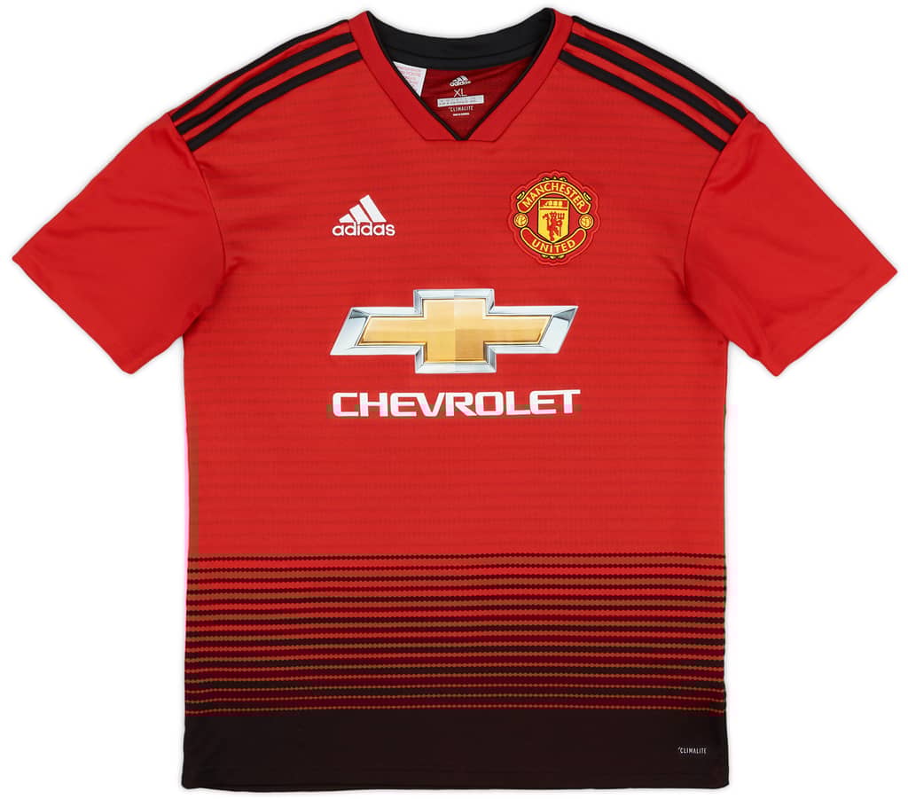 2018-19 Manchester United Home Shirt - 8/10 - (XL.Boys)