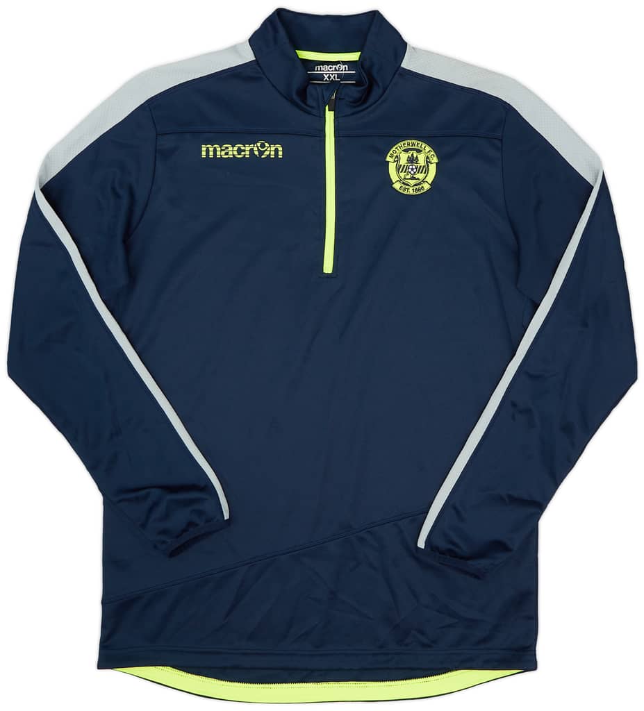 2014-15 Motherwell Macron 1/4 Zip Track Top - 9/10 - (XXL)