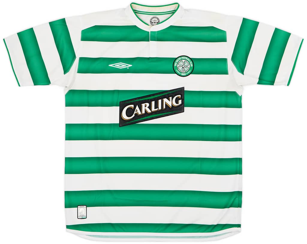 2003-04 Celtic Home Shirt Lambert #14  - 7/10 - (L)