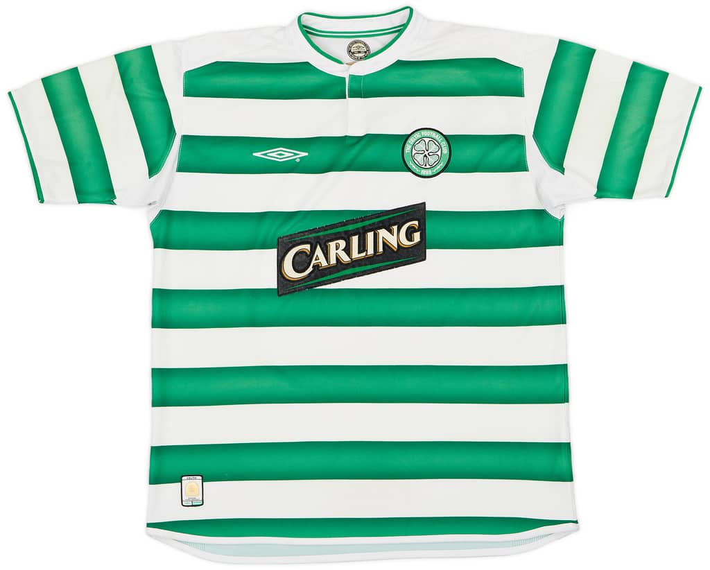 2003-04 Celtic Home Shirt Lambert #14  - 7/10 - (L)