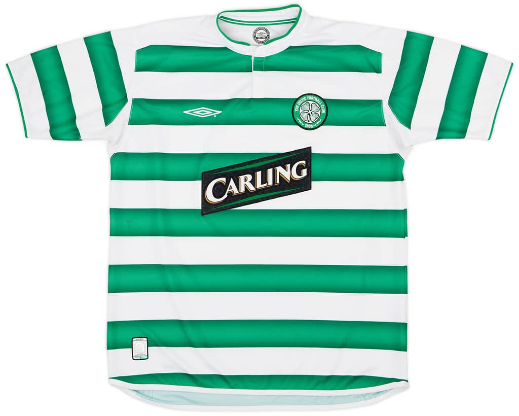 2003-04 Celtic Home Shirt Lambert #14  - 8/10 - (L)