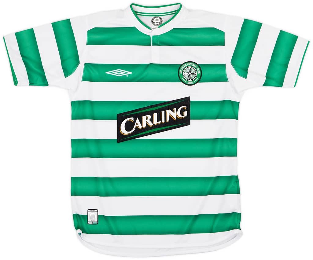 2003-04 Celtic Home Shirt Lambert #14  - 8/10 - (S)