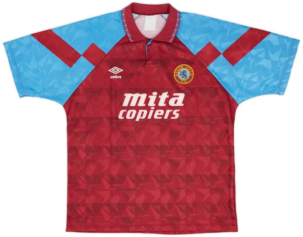 1990-92 Aston Villa Home Shirt - 8/10 - (L)