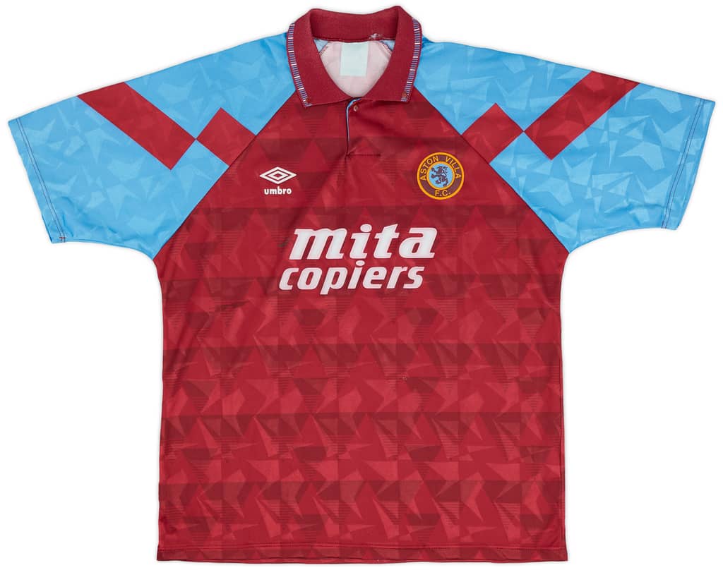 1990-92 Aston Villa Home Shirt - 8/10 - (XL)