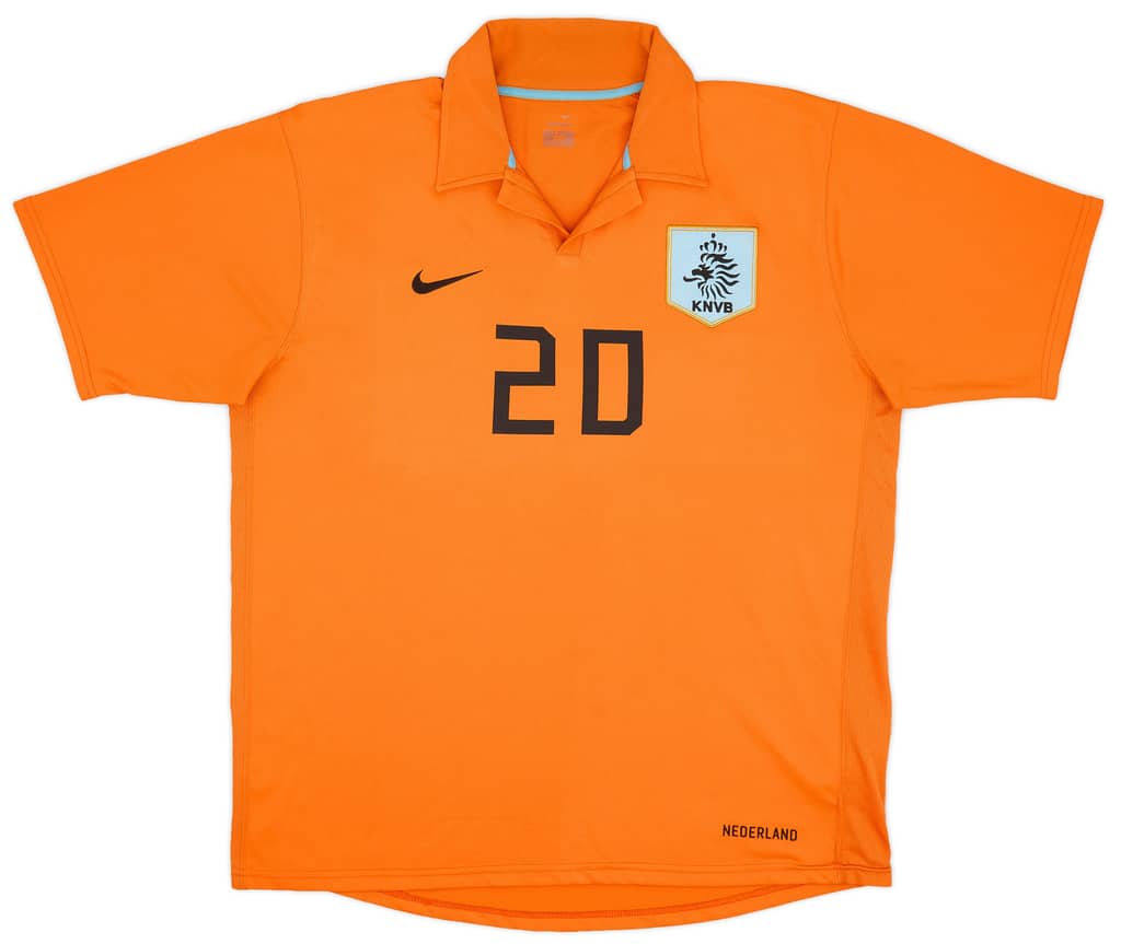 2006-08 Netherlands Home Shirt Sneijder #20 - 6/10 - (S)