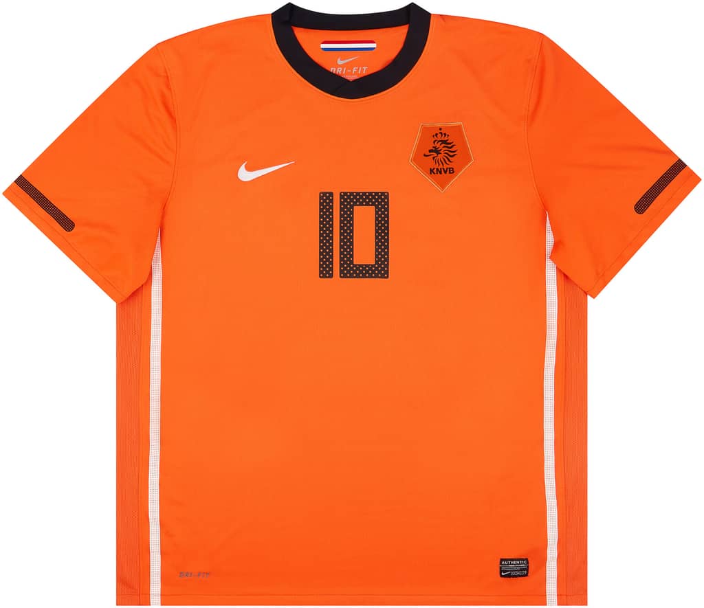 2010-11 Netherlands Home Shirt Sneijder #10