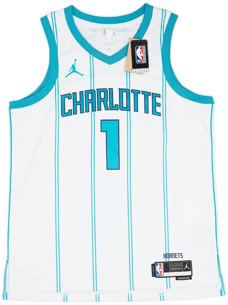 2022-24 Charlotte Hornets Ball #1 Jordan Swingman Home Jersey (XL)