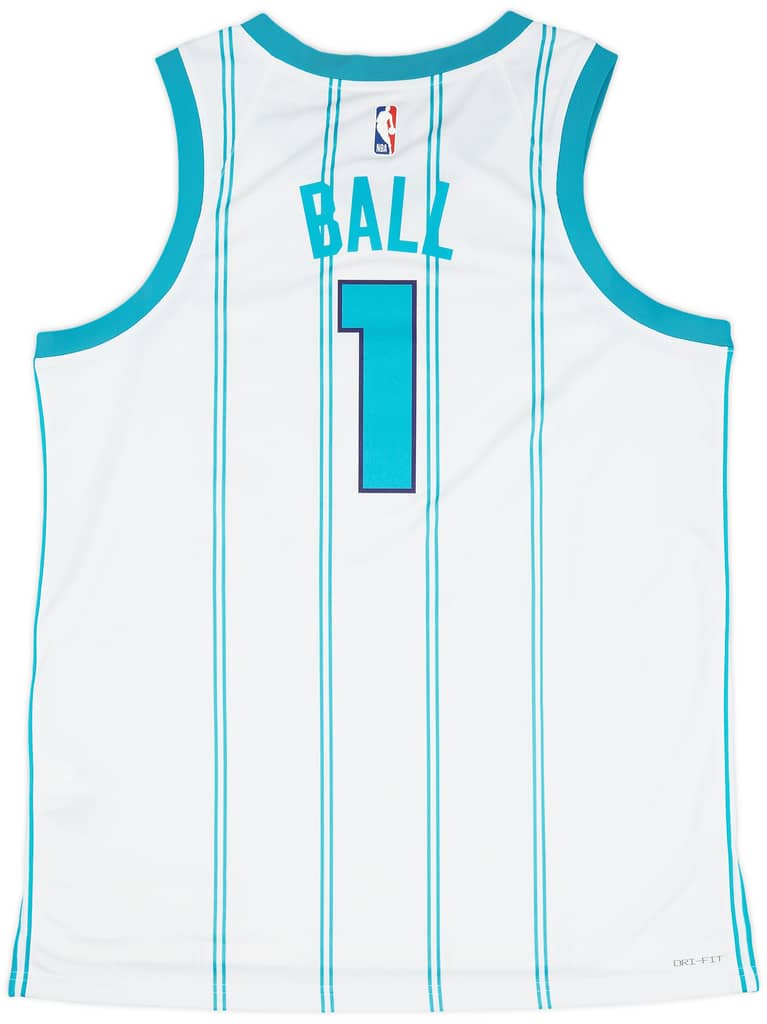 2022-24 Charlotte Hornets Ball #1 Jordan Swingman Home Jersey (XL)