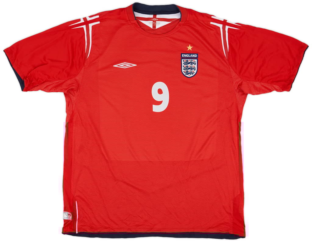 2004-06 England Away Shirt Rooney #9 - 9/10 - (XXL)