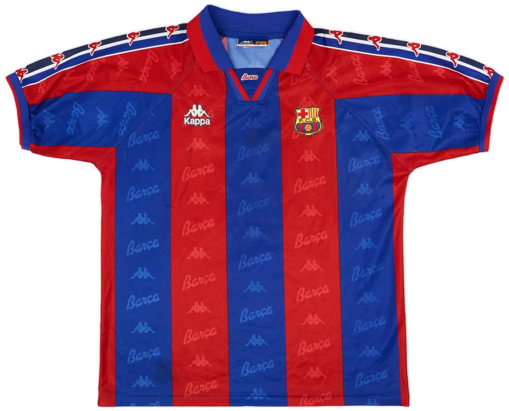 1995-97 Barcelona Home Shirt - 8/10 - (L)